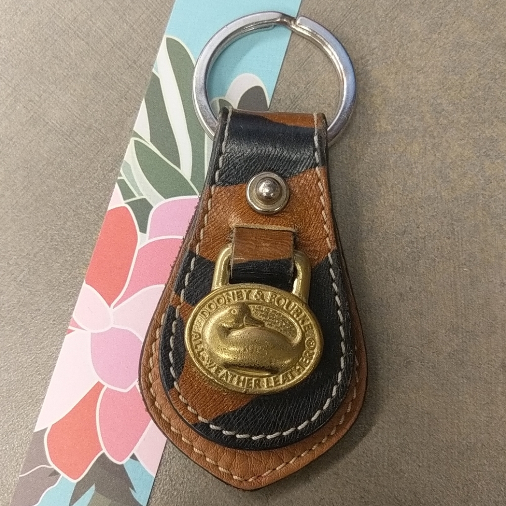 Authentic Dooney and Bourke Leather Key Chain